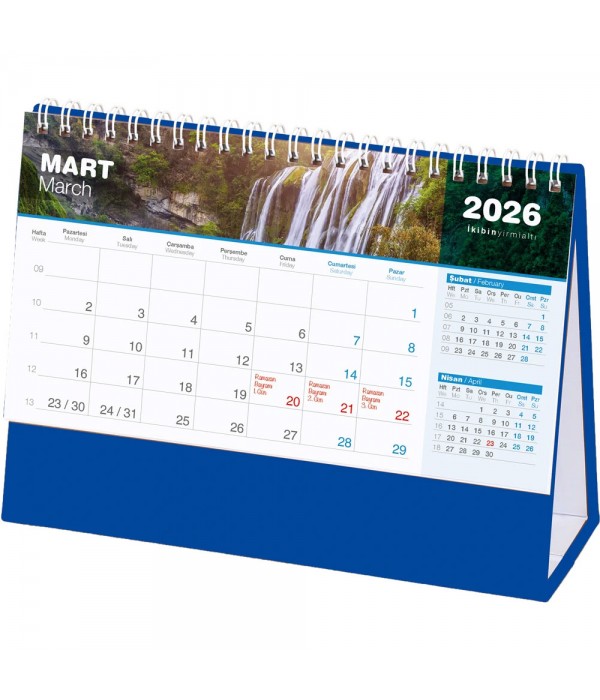 AMT-04-TL Şelale Masa Takvimi
