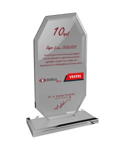 EKT-102-ŞF Kristal Plaket