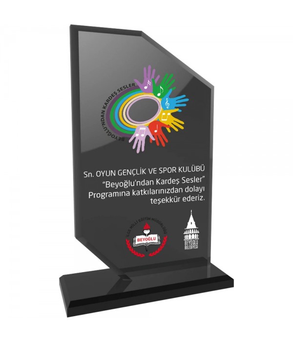 EKT-205-FM Kristal Plaket