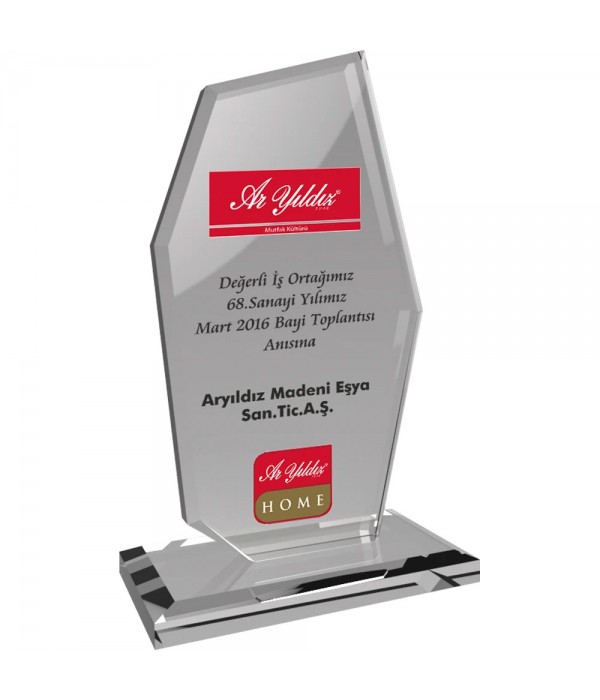 EKT-275-ŞF Kristal Plaket
