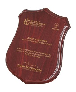 BK-75 Ahşap Plaket