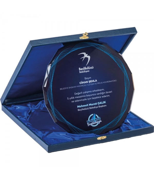 EKT-440 Kutulu Kristal Plaket