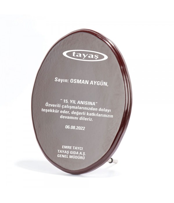 BK-77 Ahşap Plaket